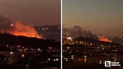 Altındağ'da otluk alanda çıkan yangın itfaiyenin müdahalesiyle söndürüldü
