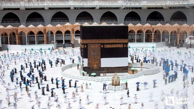 Beypazarı'nda bayram sonrası ilk umre kafilesi kutsal topraklara uğurlanıyor