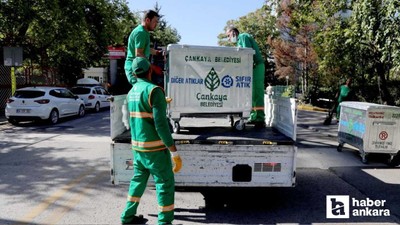 Çankaya'da çöp konteynerlerine NATO düzenlemesi!