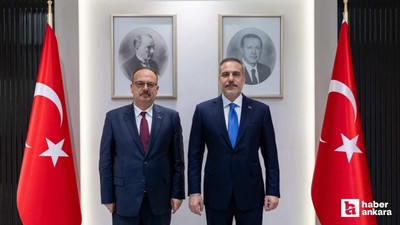 Dışişleri Bakanı Hakan Fidan, Ankara Valisi Yakup Canbolat'ı kabul etti