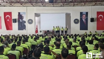 Zirvede görevlendirilen trafik polislerine eğitim verildi