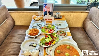 Başkentte bir restoran Trump için masa rezerve etti