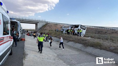 Van'dan Ankara'ya gelen otobüs kaza yaptı: 20 yaralı!