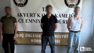 Akyurt'ta yasaklı madde operasyonunda 4 şüpheli suçüstü yakalandı