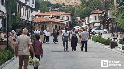 Beypazarı'nda hafta sonu yerli turist yoğunluğu yaşandı