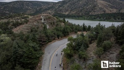 Denizi olmayan Ankara'da ormanın içinde saklı göl!