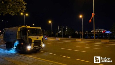 Keçiören Belediyesinden NATO Zirvesi öncesi yoğun temizlik mesaisi