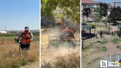 Sincan Belediyesi park ve yeşil alanlarda bakım çalışmasını sürdürüyor