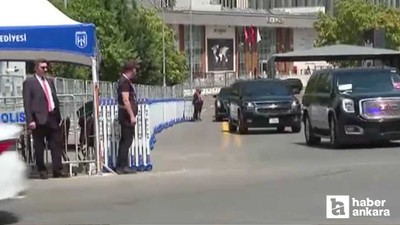 Canavar Ankara yollarında: Trump'ı almak için havaalanına gidiyor