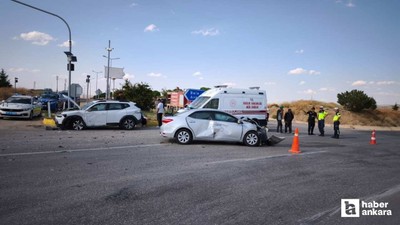 Kırıkkale'de 2 otomobilin çarpıştığı kazada 6 kişi yaralandı