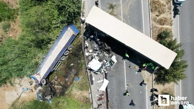 Ankara istikametine seyreden tır kaza yaptı: 1 ölü, 1 yaralı!