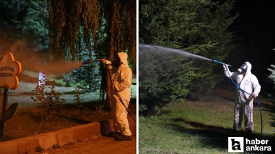 Keçiören'de ilaçlama çalışmaları gece gündüz devam ediyor
