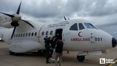 Hava Kuvvetleri'nin ambulans uçağı Samsun'dan Ankara'ya hayat taşıdı!