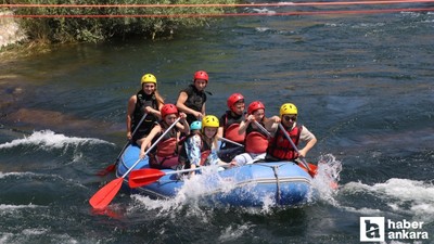Başkentliler rafting yapmak için oraya akın ediyor!