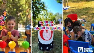 Sincan Belediyesi kreşlerinde minikler yaz okulunda eğleniyor