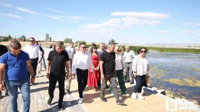 Pursaklar Belediye Başkanı Ertuğrul Çetin'den Gümüşoluk Göleti'ne inceleme!