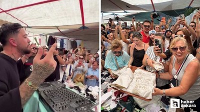 Dünyaca ünlü DJ Mahmut Orhan'dan pazar yeri performansı