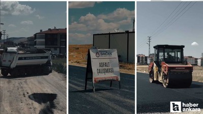 Sincan Belediyesi ilçe genelinde asfalt mesaisine devam ediyor