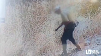 Batıkent'te çıkan yangını çakmakla çıkaran kişi güvenlik kamerasına yakalandı