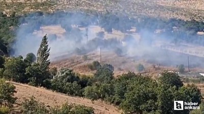 Beypazarı'nda 3 farklı yerde çıkan otluk alan yangınları söndürüldü