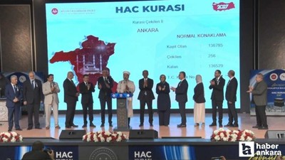 2027 hac kuraları Ankara'da çekildi!