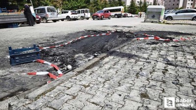 Altındağ'da bir kişi sevgilisinin arabasını ateşe verdi