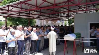 Çubuk'ta vefat eden şehit annesi son yolculuğuna uğurlandı