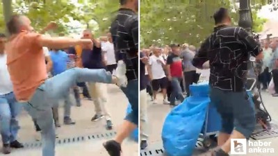 Özgür Özel'in cuma namazı çıkışında tekmeli gerginlik yaşandı