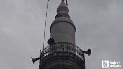 Haymana Merkez Camii'ne yıldırım düştü
