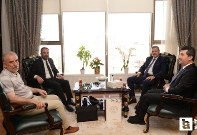 Ankara’daki üniversite rektörlerinden Pursaklar Belediye Başkanı Çetin’e ziyaret