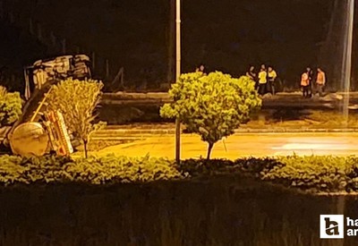Ankara Şereflikoçhisar’da tanker kazası! 1 yaralı var