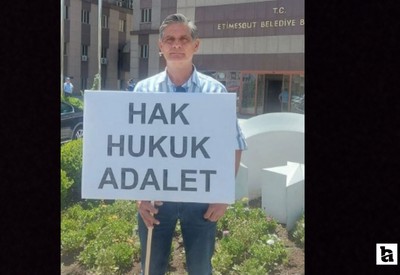 Oğlu için isteği yapılmadı, Etimesgut Belediyesi önünde eylem yaptı