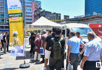 Haber Ankara gündeme getirdi, ABB Ankara'da serinleme noktaları kurdu