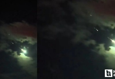 Ankara semalarında gök taşı! Meteor geceyi aydınlattı!