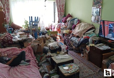 4 kamyon çöp çıkan ev temizlendi!