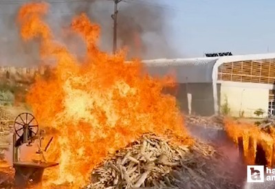 Kırıkkale'de korkutan yangın! Keresteler alev aldı