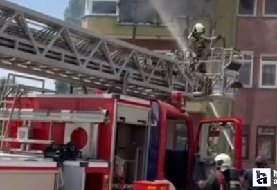 Ankara Çubuk’ta bir apartman dairesinde yangın!