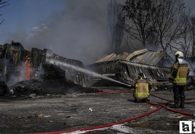 Ankara Akyurt'ta fabrika yangını!