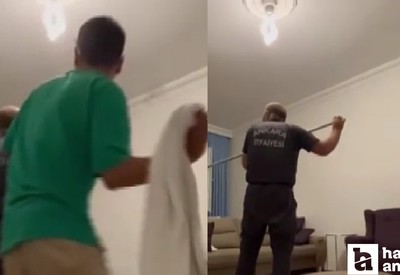 Ankara'da bir eve giren yarasa vatandaşlara zor anlar yaşattı