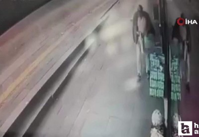 Ankara Çankaya'da dükkan önünden ayran çalan hırsız kameraya yakalandı