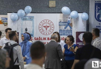 Kızılay Metro İstasyonu'nda Prostat Kanseri Farkındalık Ayı etkinliği yapıldı