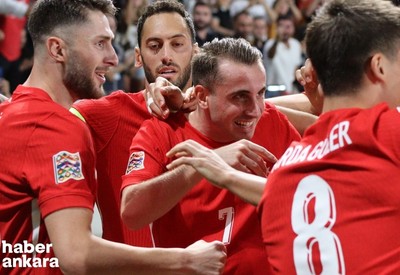 UEFA Uluslar Ligi Türkiye - İzlanda maçı A Millilerin galibiyeti ile tamamlandı