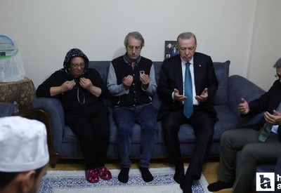 Cumhurbaşkanı Erdoğan'dan Ankara'da taziye ziyareti