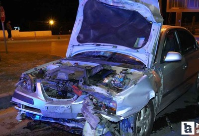 Kırıkkale'de trafik kazasında 2 araç pert oldu!