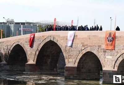 Ankara'nın 802 yaşındaki tarihi köprüsü Akköprü yenilendi