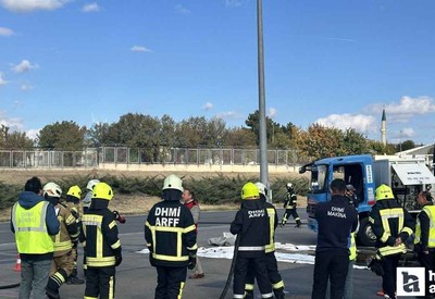 Acil durum tatbikatı yapılan Ankara Esenboğa Havalimanı'nda hareketli anlar