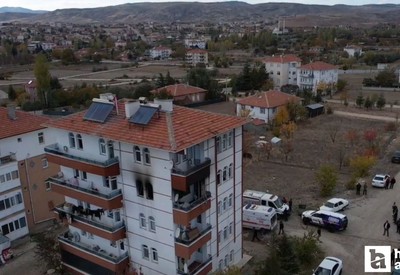 Ankara'da 4 katlı apartmanda çıkan yangında 6 kişi hastanelik oldu