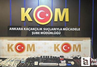 Ankara Emniyet Müdürlüğü’nden kaçakçılık operasyonu!