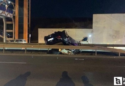 Ankara Mamak'ta trafik kazası! Otomobil takla attı, 6 kişi yaralandı!