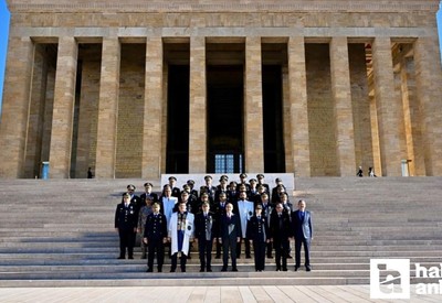Emniyet Teşkilatı'ndan 10 Kasım öncesi Anıtkabir'e ziyaret